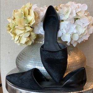 VINCE nina d'orsay calf hair flat